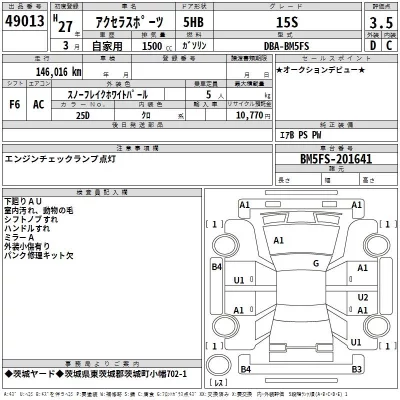 Mazda AXELA  с аукциона в Японии