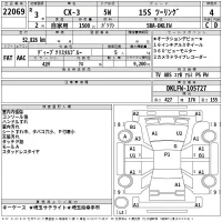 Mazda CX-3 лот № 22069 оценка 4  с аукциона в Японии 2