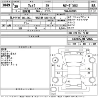Daihatsu WAKE лот № 3049 оценка RA  с аукциона в Японии 2