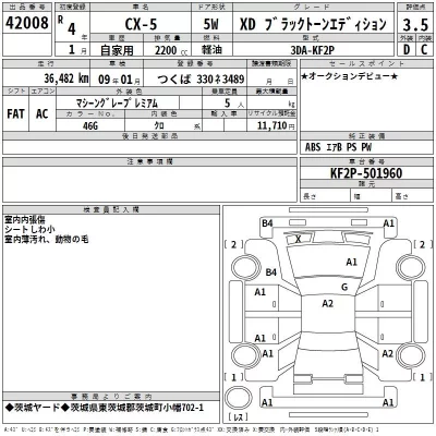 Mazda CX-5  с аукциона в Японии