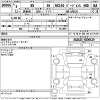 Lexus NX лот № 10006 оценка RA  с аукциона в Японии 2