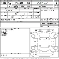 Volkswagen GOLF лот № 7002 оценка 4  с аукциона в Японии 2