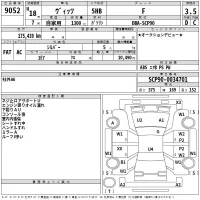 Toyota VITZ лот № 9052 оценка 3.5  с аукциона в Японии 2