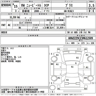 Volkswagen NEW BEETLE  с аукциона в Японии
