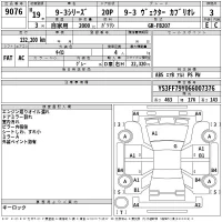 Saab 9-3 SERIES лот № 9076 оценка 3  с аукциона в Японии 2