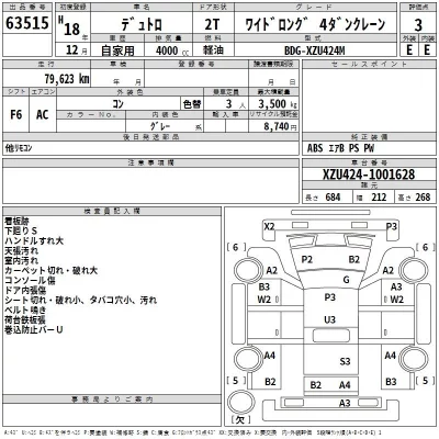Hino DUTRO  с аукциона в Японии