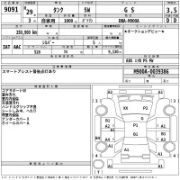 Toyota TANK лот № 9091 оценка 3.5  с аукциона в Японии 2