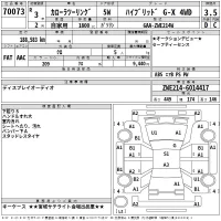 Toyota COROLLA TOURING лот № 70073 оценка 3.5  с аукциона в Японии 2
