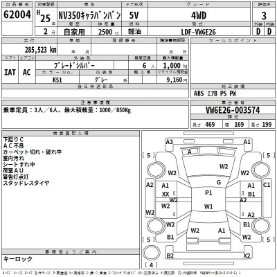 Nissan CARAVAN VAN  с аукциона в Японии