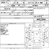 Suzuki WAGON R лот № 3016 оценка R  с аукциона в Японии 2