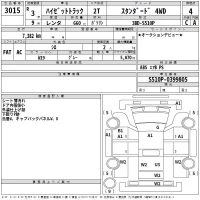 Subaru SAMBAR лот № 3015 оценка R  с аукциона в Японии 2