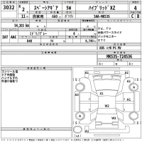 Suzuki SPACIA GEAR лот № 3032 оценка 4  с аукциона в Японии 2