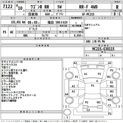 Suzuki WAGON R  с аукциона в Японии