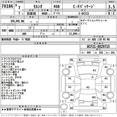 Toyota CELSIOR  с аукциона в Японии