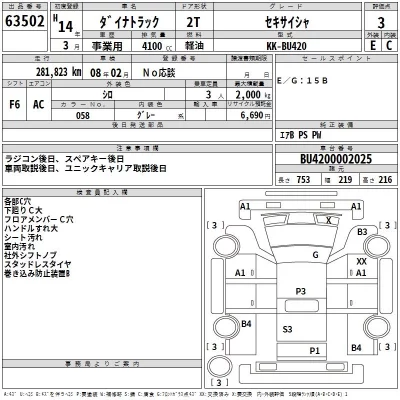 Toyota DYNA  с аукциона в Японии