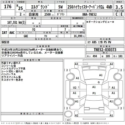 Nissan ELGRAND  с аукциона в Японии