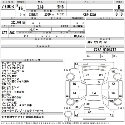Mitsubishi COLT  с аукциона в Японии