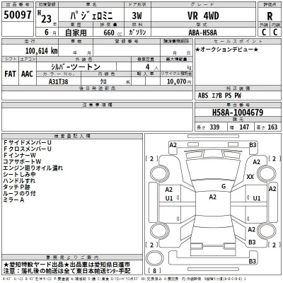 Mitsubishi PAJERO MINI  с аукциона в Японии