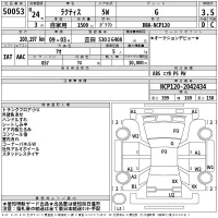 Toyota RACTIS лот № 50053 оценка 3.5  с аукциона в Японии 2
