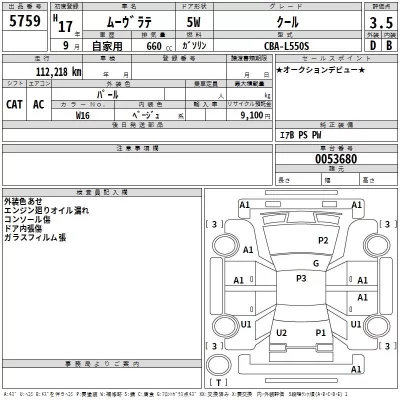 Daihatsu MOVE LATTE  с аукциона в Японии