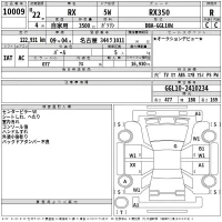 Lexus RX лот № 10009 оценка R  с аукциона в Японии 2