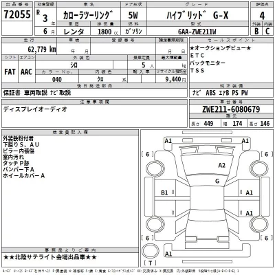 Toyota PREMIO  с аукциона в Японии