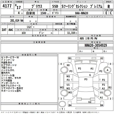Toyota Prius  с аукциона в Японии