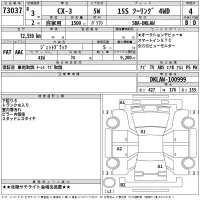 Mazda CX-3 лот № 73037 оценка 4  с аукциона в Японии 2