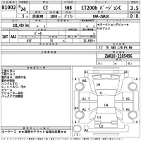 Lexus CT лот № 81002 оценка 3.5  с аукциона в Японии 2