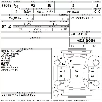 Nissan MOCO  с аукциона в Японии
