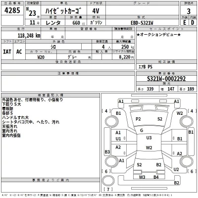Daihatsu HIJET VAN  с аукциона в Японии