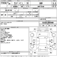 Subaru SAMBAR лот № 77058 оценка 3.5  с аукциона в Японии 2