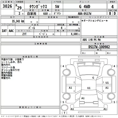 Mitsubishi TOWNBOX  с аукциона в Японии
