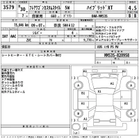 Mazda FLAIR WAGON лот № 3579 оценка 4.5  с аукциона в Японии 2