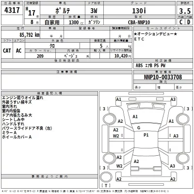 Toyota PORTE  с аукциона в Японии