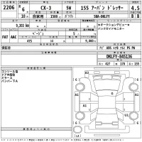 Mazda CX-3 лот № 2206 оценка 4.5  с аукциона в Японии 2