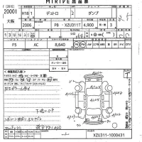 Hino DUTRO лот № 20001 оценка 3.5  с аукциона в Японии 9