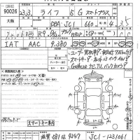 Honda LIFE лот № 90026 оценка 3.5  с аукциона в Японии 2