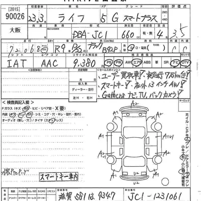 Honda LIFE  с аукциона в Японии