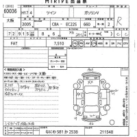 Suzuki TWIN лот № 60036 оценка R  с аукциона в Японии 10