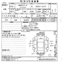 BMW 3-Series лот № 90087 оценка 3.5  с аукциона в Японии 9
