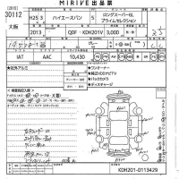 Toyota HIACE VAN лот № 30112 оценка 3.5  с аукциона в Японии 10
