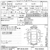 Nissan ELGRAND лот № 30110 оценка 3.5  с аукциона в Японии 10