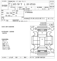 Subaru STELLA лот № 1020 оценка 3.5  с аукциона в Японии 8