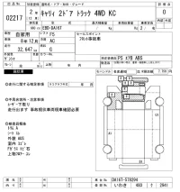 Suzuki CARRY TRUCK лот № 2217 оценка 0  с аукциона в Японии 3