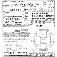 Honda VAMOS лот № 7102 оценка 3  с аукциона в Японии 4