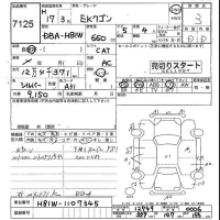 Mitsubishi EK WAGON лот № 7125 оценка 3  с аукциона в Японии 4