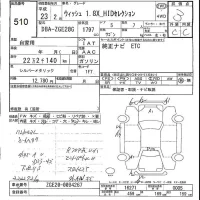 Toyota WISH лот № 510 оценка 3  с аукциона в Японии 5