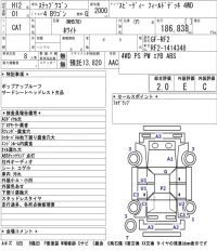 Honda STEP WAGON лот № 5079 оценка 2  с аукциона в Японии 5