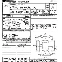 Daihatsu MIRA лот № 7043 оценка R  с аукциона в Японии 2